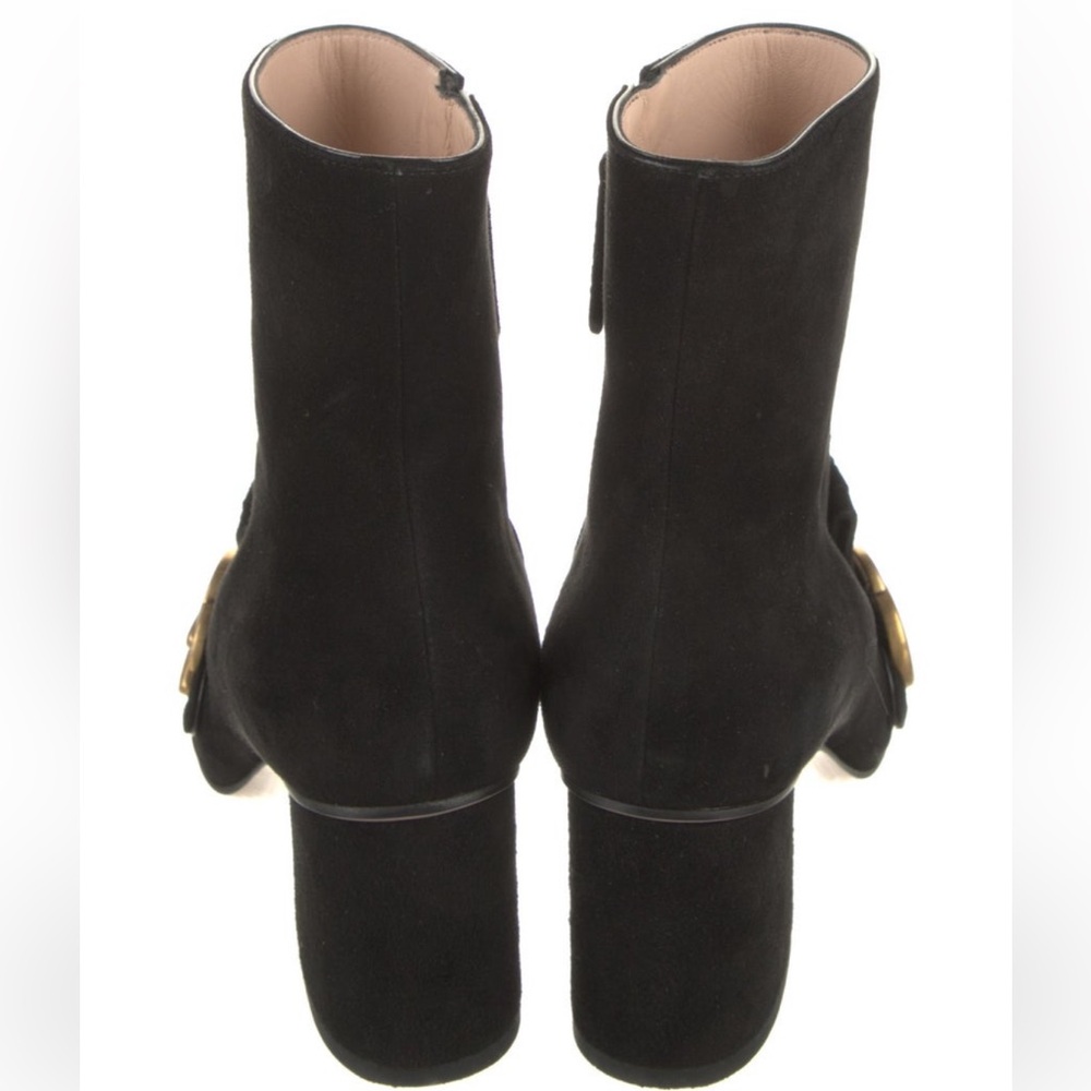 Gucci Suede GG Logo Booties - Picture 4 of 5